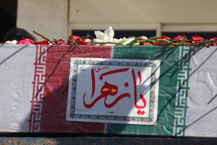 مراسم استقبال از شهید گمنام دفاع مقدس در شهرک صنعتی بزرگ شیراز برگزار شد