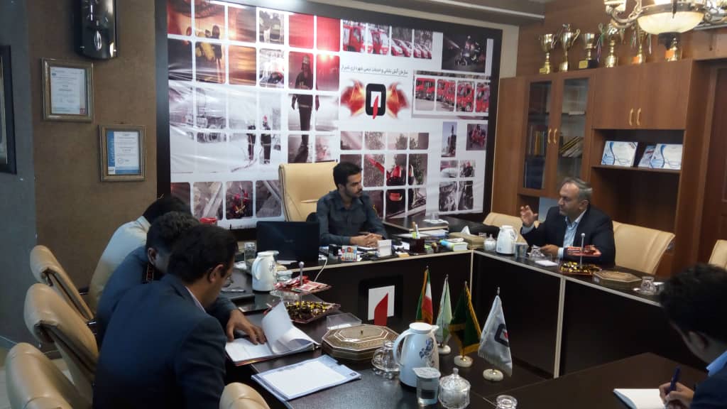 جلسه با مدیریت سازمان آتش نشانی در راستای تعامل متقابل