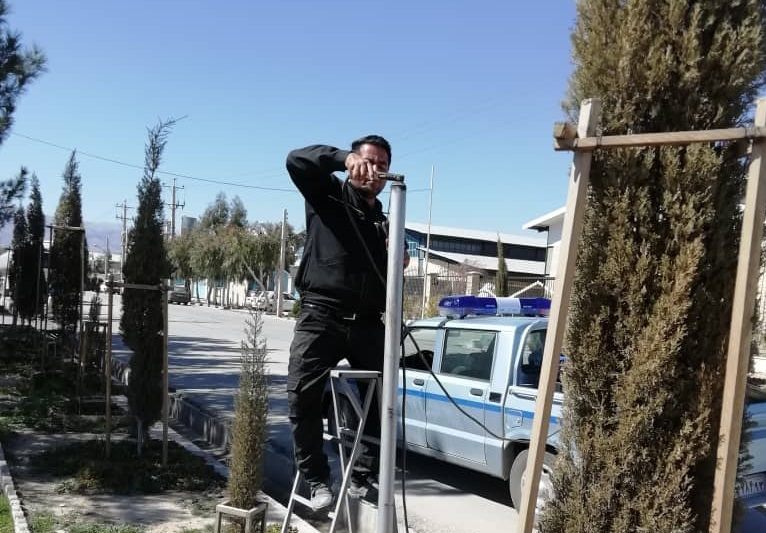 آماده سازی و تعمیر تابلو خیابانهای شهرک جهت نصب تابلو جدید