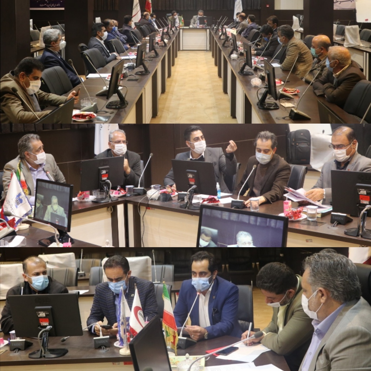 جلسه بررسی مشکلات شهرک صنعتی بزرگ شیراز که با حضور معاون بهره برداری فرمانداری شیراز