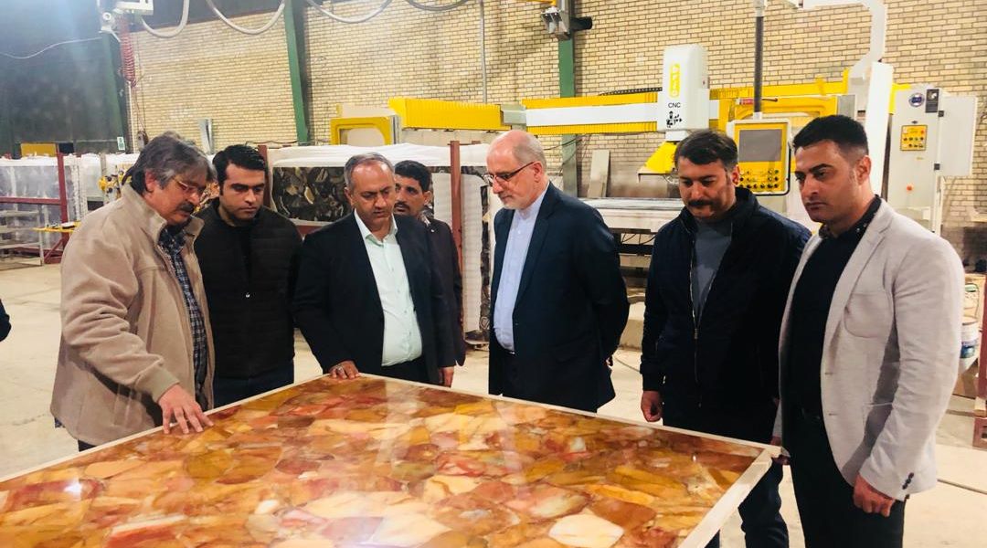 بازدید معاون اقتصادی وزیر امور خارجه از کارخانه درین سنگ پارسیان