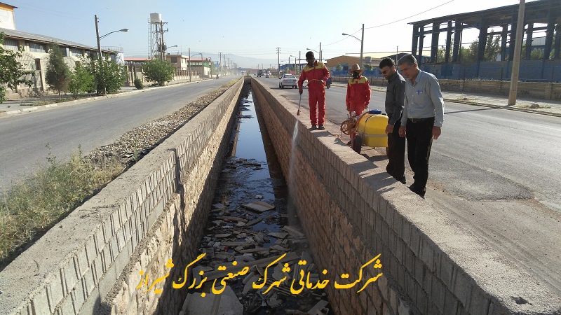 سم پاشی شهرک صنعتی شیراز